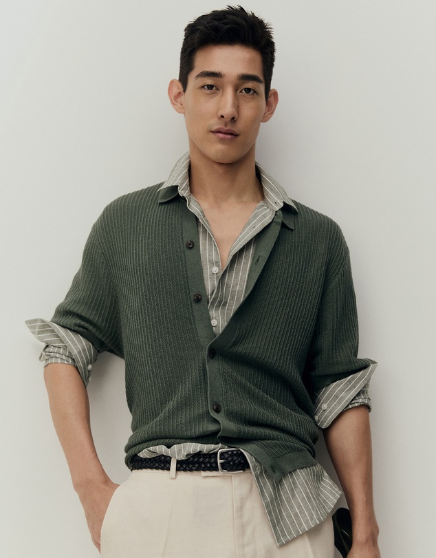 Country Road - Short Sleeve Cotton Linen Knit Shirt