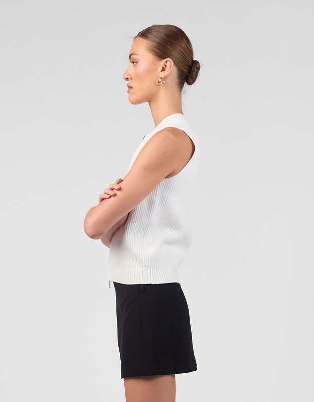 MVN - Taking Sides Zip Vest Top