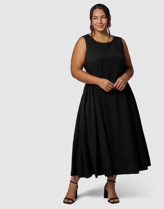Pink Dusk by Curve Project - Electric Love Midi Dress