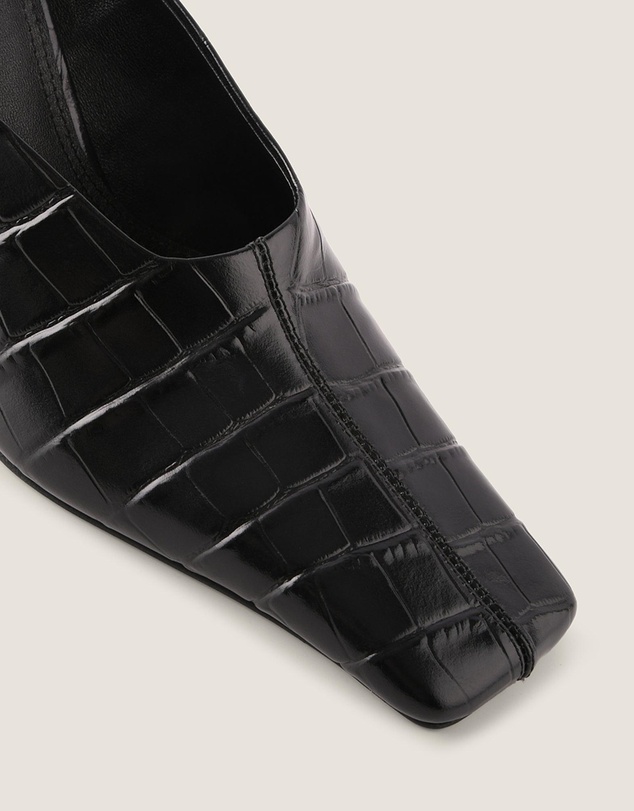 Shelly Shen - Dylan High Heels Black Croc