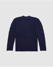 Polo Ralph Lauren - Cable-Knit Cotton V-Neck Cardigan - ICONIC EXCLUSIVE - Babies-Kids
