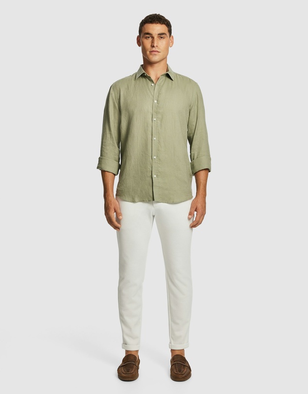 yd. - West Hampton Pure Linen Shirt