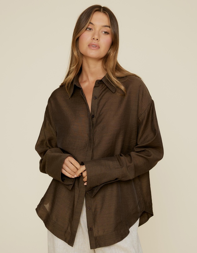 The Fated - Kim Semi Sheer Shirt