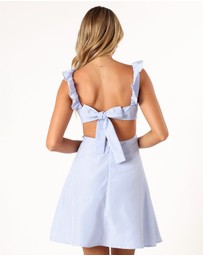 Petal & Pup - Libbie Mini Dress - Blue Stripe