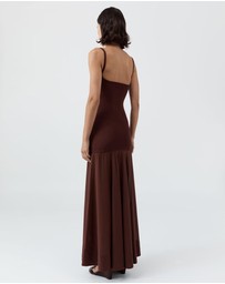 St. Agni - Sheer Silk Circle Hem Dress
