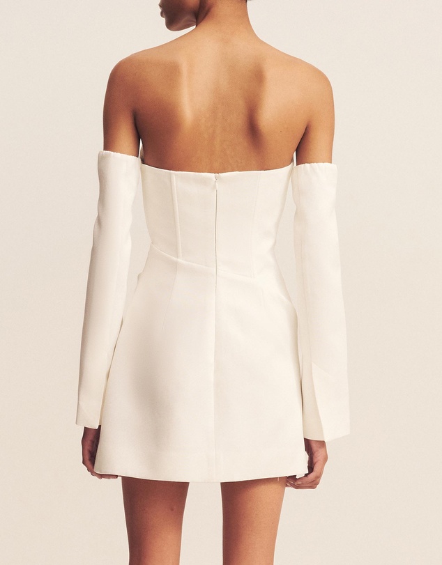 Shona Joy - Oakley Strapless Draped Mini Dress