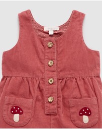Purebaby - Toadstool Corduroy Overalls -Kids-Babies