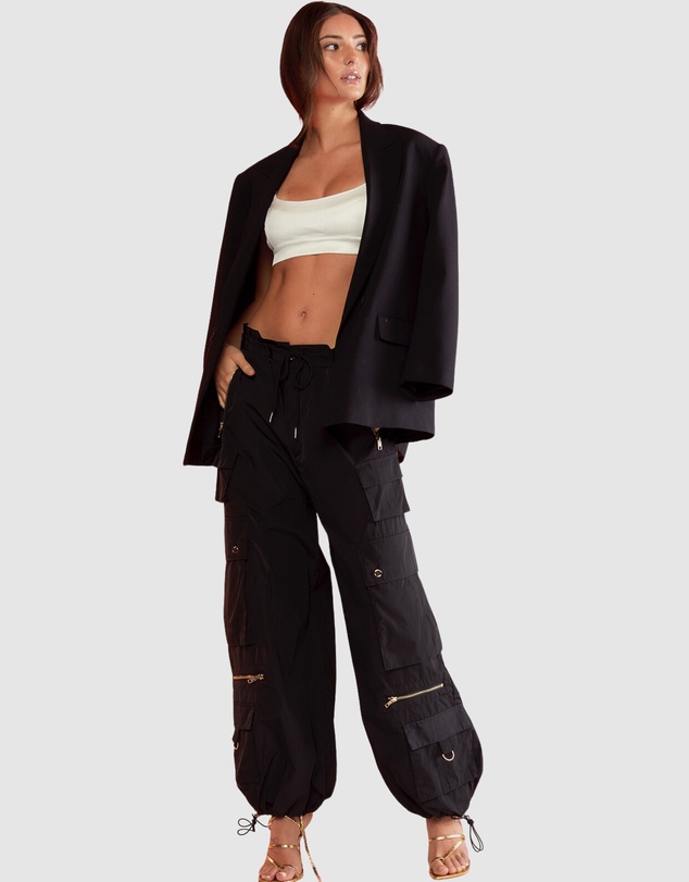 Cynthia Rowley - NYLON CARGO PANTS