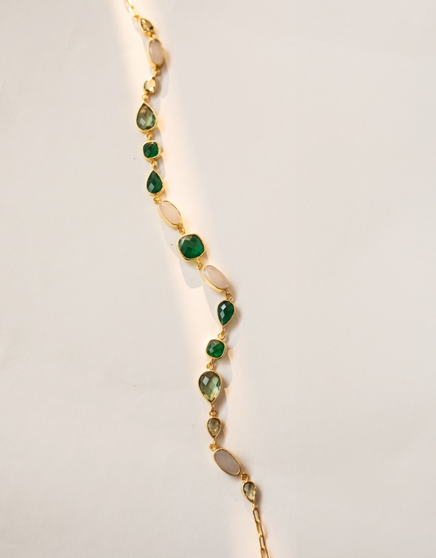 Meshca - Trapeze Vert Necklace