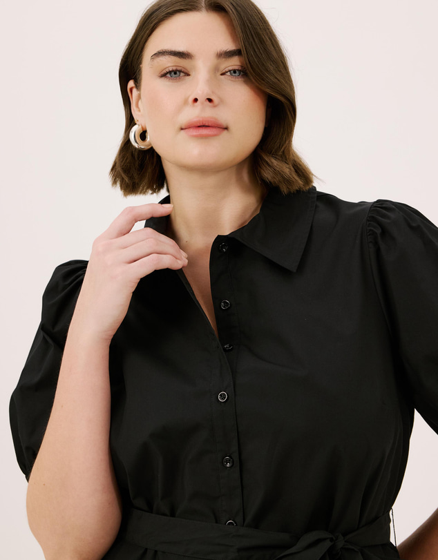 Atmos&Here Curvy - Vivienne Mini Shirt Dress