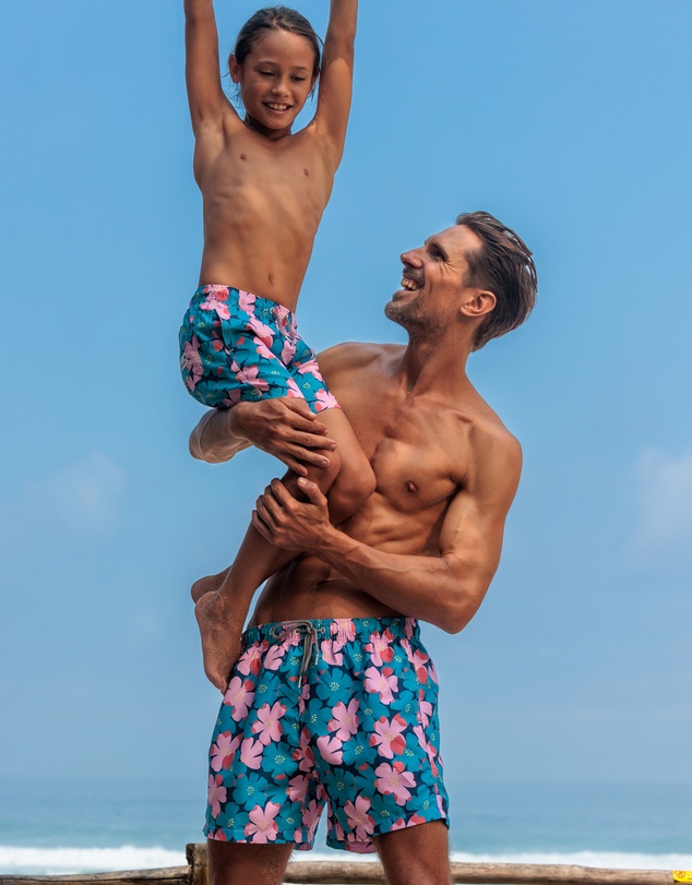 Boardies - Boardies Sully Floral Kids Swim Shorts