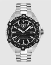 Plein Sport - PLEIN URBAN PULSE 47mm Black dial and Silver-tone strap