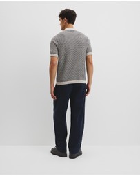 Country Road - Australian Cotton Textured Knit Polo