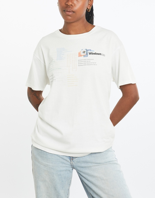 Vintage by The Real Deal - Pre Loved - Vintage Microsoft Windows 2000 Tech Tee