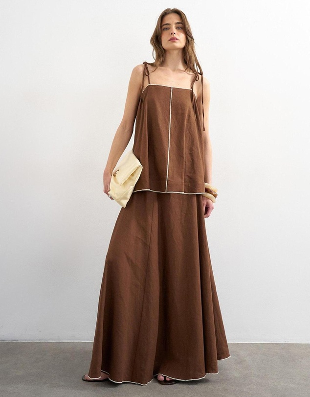 TOPSHOP - Caro Maxi Skirt Wvn
