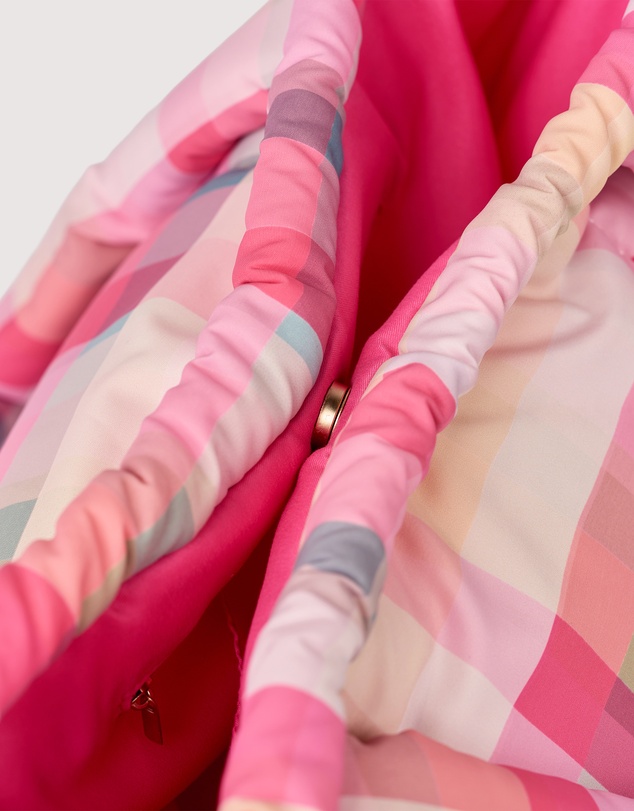 The Somewhere Co - Pink Plaid Marshmallow Midi Tote