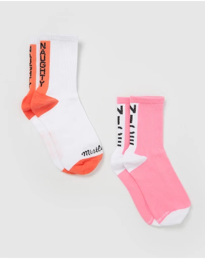 High Heel Jungle - Naughty N Nice Two Pack Socks