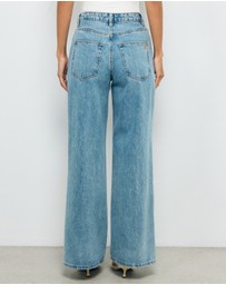 AERE - High Rise Wide Leg Jeans