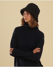 Morgan & Taylor - Drew Teddy Bucket Hat in Black