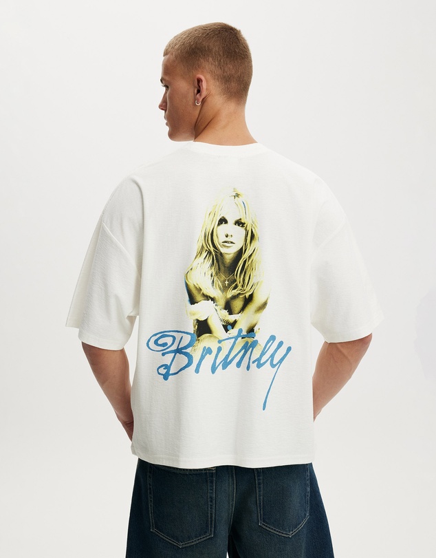 Cotton On - Cropped Fit Music T-Shirt