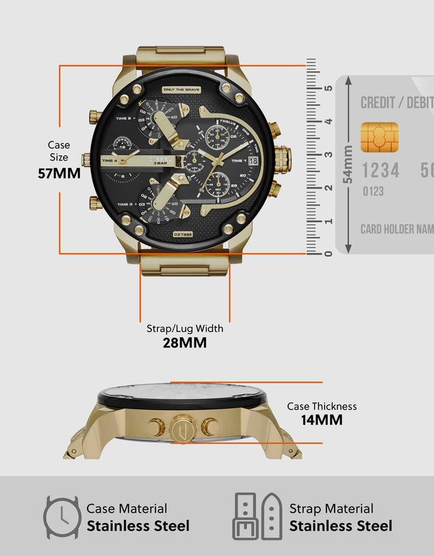 Diesel - Mr. Daddy 2.0 Men's Analogue Watch