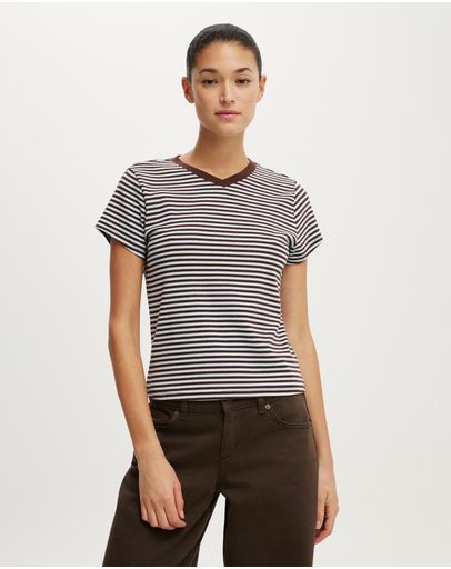 MADI STRIPE SEASIDE BLUEDARK OAK