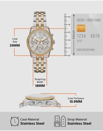 Michael Kors - Ritz Two Tone Chronograph Watch