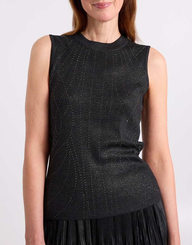 David Lawrence - Grace Diamonte Knit Top