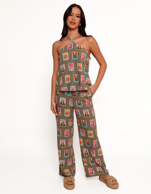 Petal & Pup - Hana Pants - Olive Print