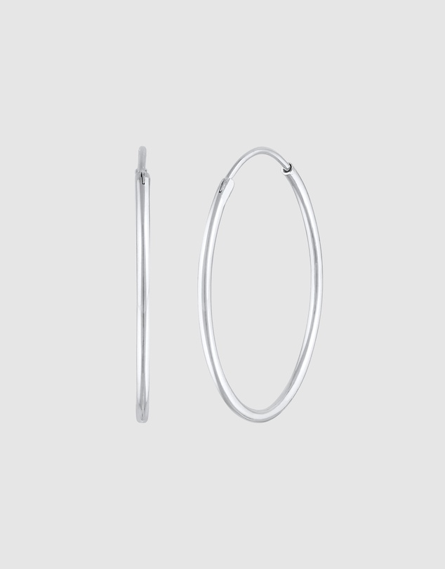 Elli Jewelry - Minimalist Hoop Earrings in 925 Silver