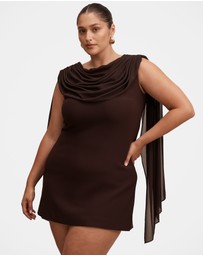 Forever New Curve - Bowie Curve Mini Dress With Shawl
