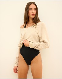 Splits59 - Bennie Fleece V-Neck Sweatshirt