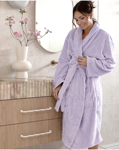 Bambury - Microplush Robe Lilac