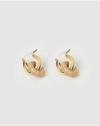 Izoa - Sofia Huggie Earrings