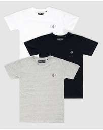 DVNT - 3-Pack Anchor Embroidery Tee - Youth