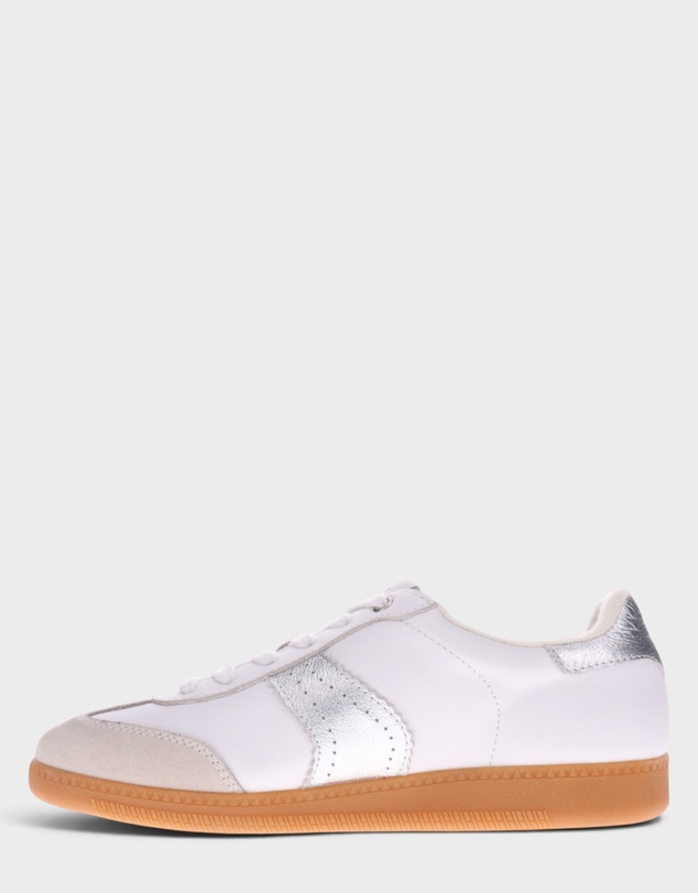 Mia Vita - Ramona II Lace-Up Casual Sneaker - White/Silver