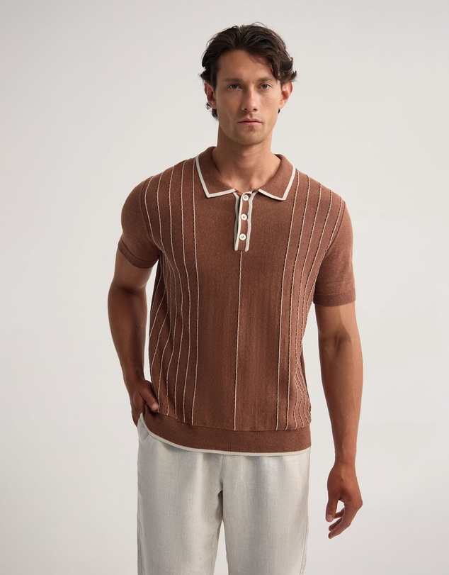Oxford - Roman Piping Trim Knitted Polo