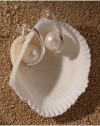Najo - Mariselle Silver Pearl Earring