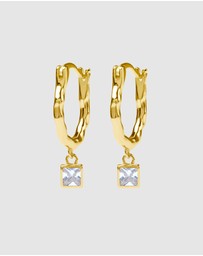 Pastiche - Florence Huggies Gold plated 925 Sterling Silver Cubic Zirconia