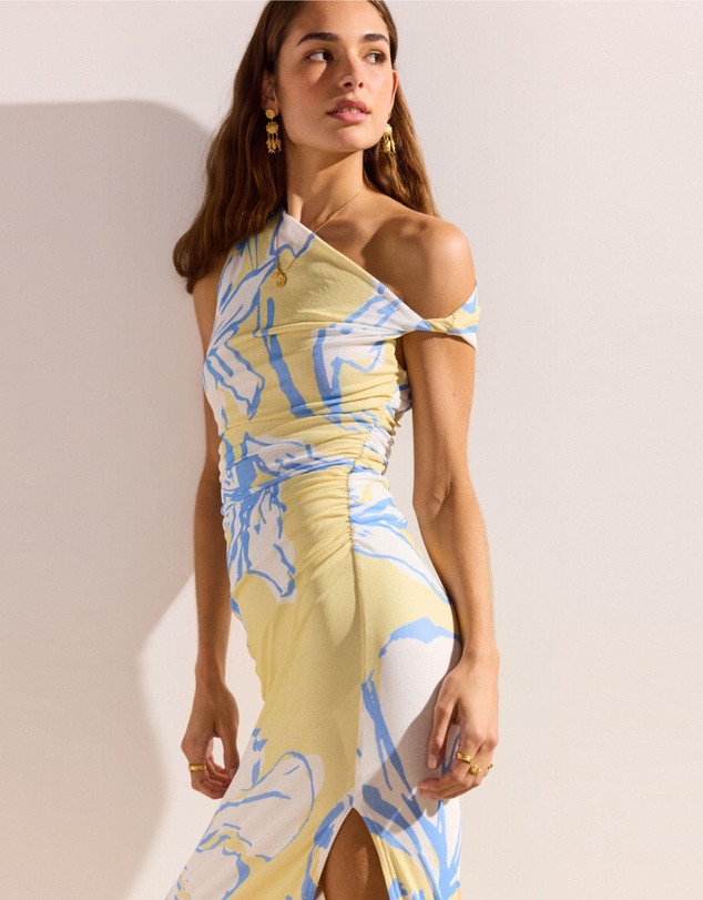MINKPINK - Esme Asym Mesh Maxi Dress