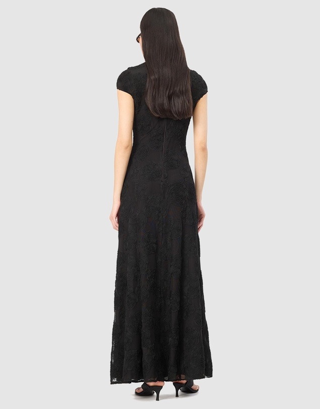 ROTATE - Flower Mesh Maxi Dress