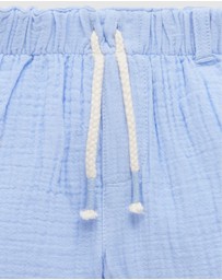 Purebaby - Crinkle Cotton Shorts -Kids-Babies