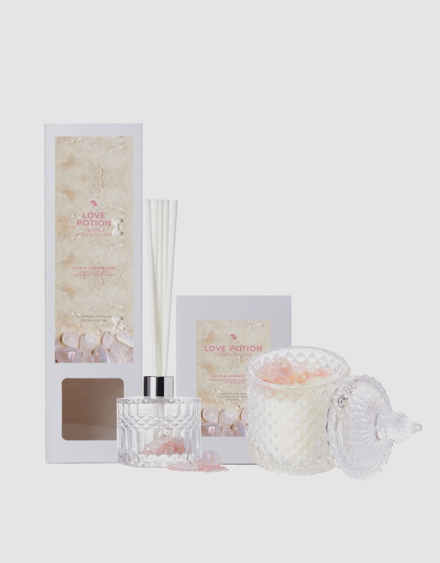 Silk Oil of Morocco - Crystal Aroma Gift Set - Love Potion