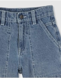 DKNY - Denim Bermuda Shorts - Kids-Teens