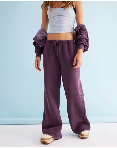 Cotton On Body Active - Active Raw Edge Wide Leg Sweatpants