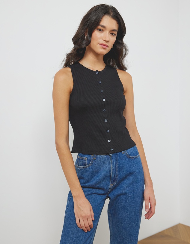 Atmos&Here - Serena Button Front Tank