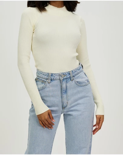 White By FTL - Pansy Rib Top