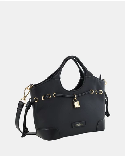 Milleni - Milleni Vegan Leather Trim Tote Bag