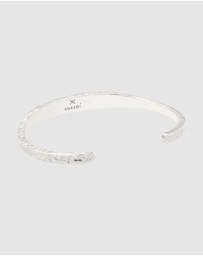Kuzzoi - ICONIC EXCLUSIVE - Bracelet Men Bangle Handmade in 925 Sterling Silver