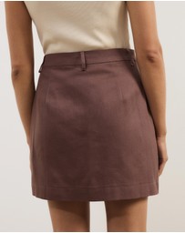 Atmos&Here - Laura Cotton Twill Mini Skirt
